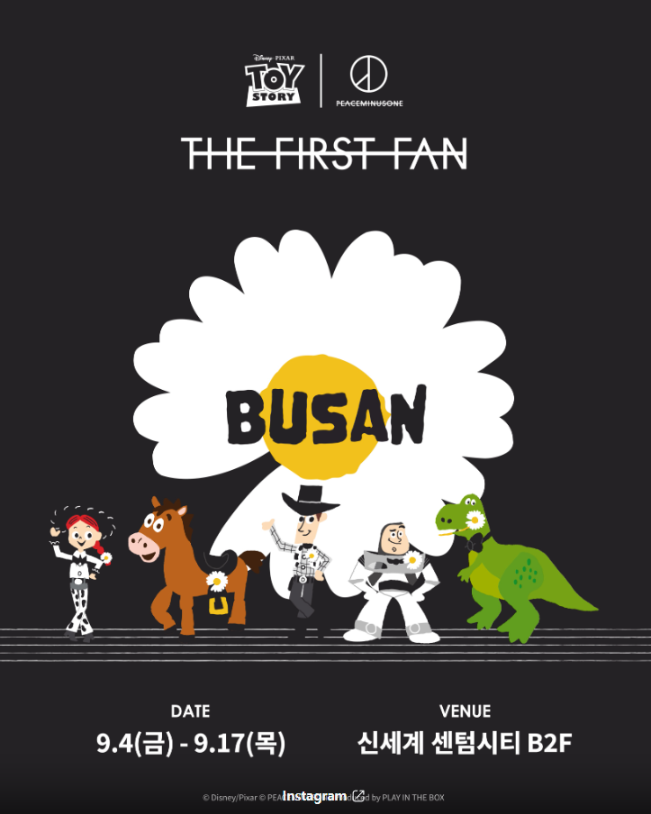 Toy Story X PEACEMINUSONE Pop-up - THE FIRST FAN